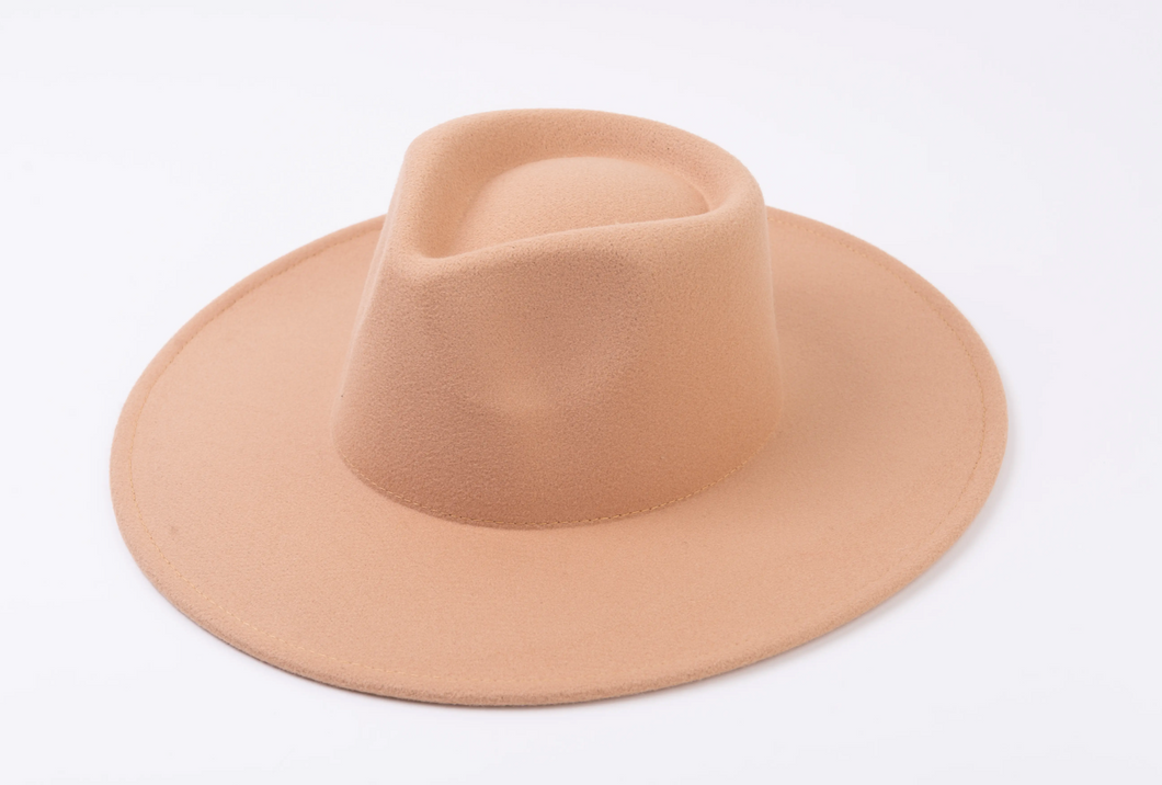 Ariel Vegan Felt Hat- Camel