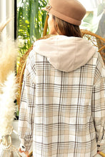 Load image into Gallery viewer, Hooded Beige Shacket
