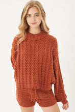 Load image into Gallery viewer, Terracotta Cable Knit Shorts
