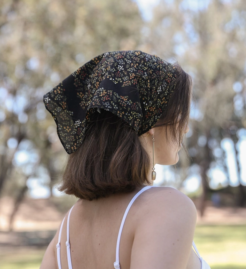 Floral Foliage Bandana