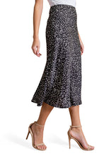 Load image into Gallery viewer, Ditsy Dot Midi Skirt- Black
