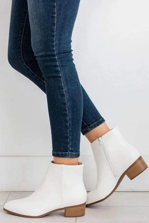 The Hope Booties- White